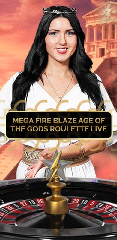 Mega Fire Blaze Age of the Gods Roulette Live in LiveMultiplierRoulette